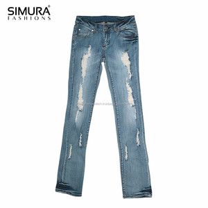 Diseño de Moda, Mejor Calidad, Precio Económico al por Mayor, Jeans de Mezclilla para Mujer de Secado Rápido, Elegantes, Corte Regular, Estilo Urbano - Product Image 5