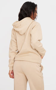 Sudadera con capucha de gran tamaño para mujer con hombros caídos y arena personalizada nueva al por mayor Sudadera con capucha antiarrugas y transpirable sudadera con cremallera para mujer - Product Image 5