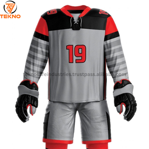 Uniforme de hockey sur glace de sublimation de conception populaire supérieure meilleure qualité nouveauté uniforme de hockey sur glace pour jeunes en bas quantité minimale de commande entretenu par OEM - Product Image 6