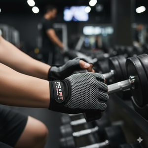 Guantes de Gimnasio de Medio Dedo con Soporte para Muñeca, Transpirables, Unisex, para Levantamiento de Pesas - Product Image 1