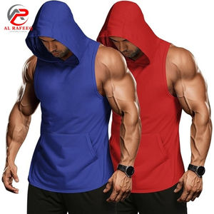 OEM Custom Logo Winter New Design Unisex Muscle Workout Sports Gym <b>Sleeveless</b> <b>Hoodie</b> Bodybuilding Tank Top Gym Wear - Product Image 1