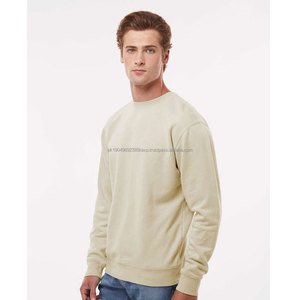 เสื้อสเวตเชิ้ตคอกลมผ้าฝ้ายเนื้อหนาสำหรับผู้ชายเสื้อสเวตเตอร์คอกลมผ้าคอตตอนเนื้อเรียบๆผลิตจาก100% - Product Image 2