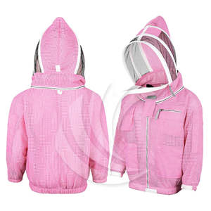 Traje de Apicultura de Protección Completa Ultra Ventilado de Color Rosa con Velo de Protección, Traje de Seguridad de Apicultura de 3 Capas - Product Image 3