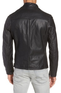<b>Men's</b> <b>Slim</b> <b>Fit</b> Modern Leather <b>Jacket</b> Durable Stylish Zipper Closure Waterproof Breathable Available Black <b>jacket</b> for <b>men</b> - Product Image 3