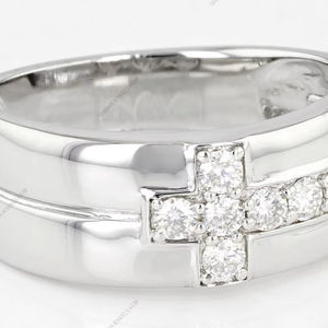 Anillo de Eternidad de Plata de Ley 925 con Moissanita – Joyería Unisex con Piedras Preciosas Sólidas - Product Image 2