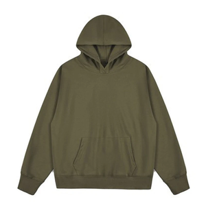 Sudadera con capucha recortada de gran tamaño para mujer de alta calidad, diseño personalizado, sudaderas con parte inferior recortada de lana gruesa de algodón, novedad de 2024 - Product Image 6