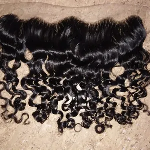 3Head machine weft hair weaves deep curly raw indian hair suppliers from chennai