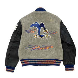 2025 Winter High Quality <b>Slim</b> <b>Fit</b> Stand Collar Letterman <b>Jacket</b> for Men Wholesale Custom Latest Designs Plain Blank Leather - Product Image 2