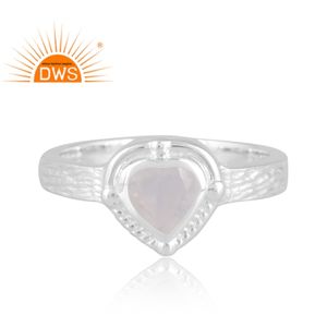 Meilleure vente en argent Sterling naturel arc-en-ciel pierre de lune bague de pierres précieuses pour les femmes bijoux personnalisés pour les femmes cadeau pour elle - Product Image 3