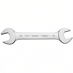 GEDORE Chrome-Plated 6 13 X 16 mm Double <b>Open</b>-<b>End</b> Wrench 190 mm Length Shop Tool - Product Image 3
