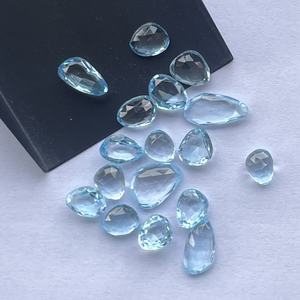 10mm 12mm 16mm naturel bleu ciel topaze taille libre facettes Rose coupe Polki tranches pierres précieuses en vrac en vrac nouveau Stock AAA haut - Product Image 1
