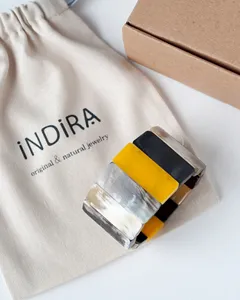 Brazaletes de cuerno de búfalo de lujo pulsera de ágata de gran tamaño joyería de moda hecha a mano nueva tallada estirable Animal Natural náutico - Product Image 1