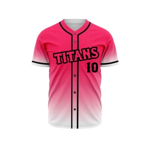 Maillot de baseball unisexe personnalisé OEM vêtements de sport à manches courtes en polyester respirant réversible avec motif vierge imprimé de logo personnalisé - Product Image 5