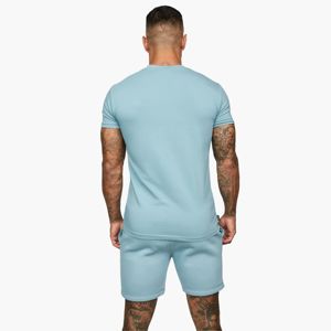 OEM personalizado entrenamiento camisetas y pantalones cortos hombres gimnasio desgaste Slim Fit Twinsets 100% algodón hombres Twin Set al por mayor - Product Image 4