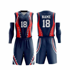 Tenues de basketball respirantes et durables, logo personnalisé par sublimation, ensembles imprimés pour l'été - Product Image 1