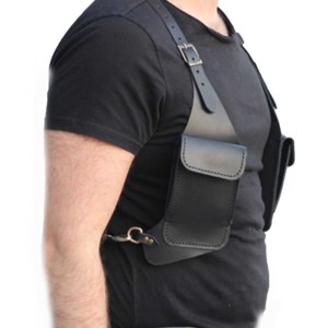 กระเป๋าหนัง PU ทำมือ ราคาถูกจากโรงงาน ใช้ได้ทุกฤดู แบบสองช่อง สำหรับผู้ชาย/ผู้หญิง แฟชั่น - Product Image 6