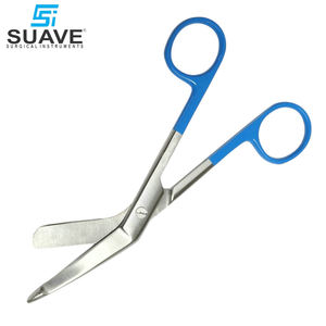 5.5 Blue Handle Multi Purpose Stainless Steel 2024 Best Supplier Surgical Bandage Scissors by SUAVE SURGICAL INSTRUMENTS - Product Image 2