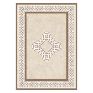 RUGS DEPOT LXDP-0726 Wholesale Terracotta Gold Modern Vintage Digital Printed Machine Washable Chenille Area Rug Non <b>Slip</b> - Product Image 1