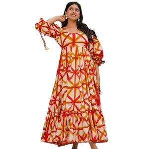 Anarkali réversible en fausse fourrure imprimé floral fantaisie, broderie lourde, tissu Georgette, qualité supérieure, pour tous les jours et les fêtes de bureau - Product Image 1