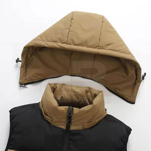 Gilet d'hiver matelassé léger pour hommes avec fermeture à glissière Gilet matelassé élégant pour hommes - Product Image 3