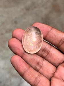 บุษราคัมทรงหลังเบี้ยธรรมชาติตัดด้วยเอฟเฟกต์สีรุ้งที่งดงาม - Product Image 4