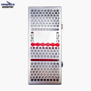 Casetes para Instrumentos Dentales, Diseño Manual de Alta Calidad y Peso Ligero, 205 mm x 78 mm x 30 mm, HAREEMCO INDUSTRY HI-1183, Reutilizables - Product Image 1
