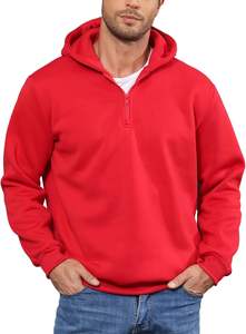 Sudadera Casual de Invierno para Hombre, con Cierre de Cremallera de un Cuarto, Tejido de Felpa Suave, Sensación Cálida, Movimiento Libre, Estructura Ligera y Duradera - Product Image 5