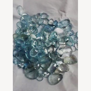 107 piezas de Aguamarina natural 8mm a 17mm Oval Fancy rosecut 225 Cts Lot Iroc Sales Quality Baruj Gemstone FACET CAB US $135 all - Product Image 4