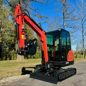 LIVRAISON GRATUITE AGT QNT50R MINI EXCAVATRICE HYDRAULIQUE 28HP LAME AVANT 51 POUCES BAC À TERRE 18 POUCES AVEC DENTS HYDRAULIQUE AUXILIARE EPA CE - Product Image 1