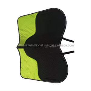 Tapis de selle matelassé en coton de qualité supérieure – Couverture de selle pour cheval bicolore |   Tapis de selle de luxe bicolore pour cheval – Conception en coton matelassé doux - Product Image 5