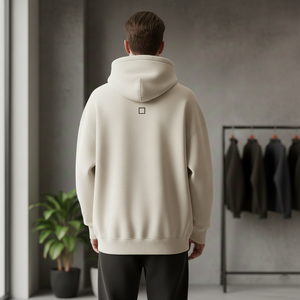 Sudadera con Capucha Premium para Hombre, de Poliéster/Rayón, Lavado Ácido, Tejido Grueso, Tacto Suave, Hombros Caídos, Estilo Vintage, Invierno, con Estampado Personalizado - Product Image 5