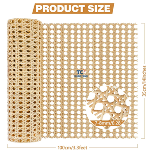 Rouleau de rotin naturel le moins cher sangle de canne en plastique rouleau de rotin rouleau de sangle de rotin de canne - Product Image 2
