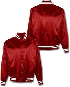 Chaqueta de bombardero de satén personalizada para hacer chaqueta de satén Chaqueta de seda de béisbol de satén para hombres - Product Image 4