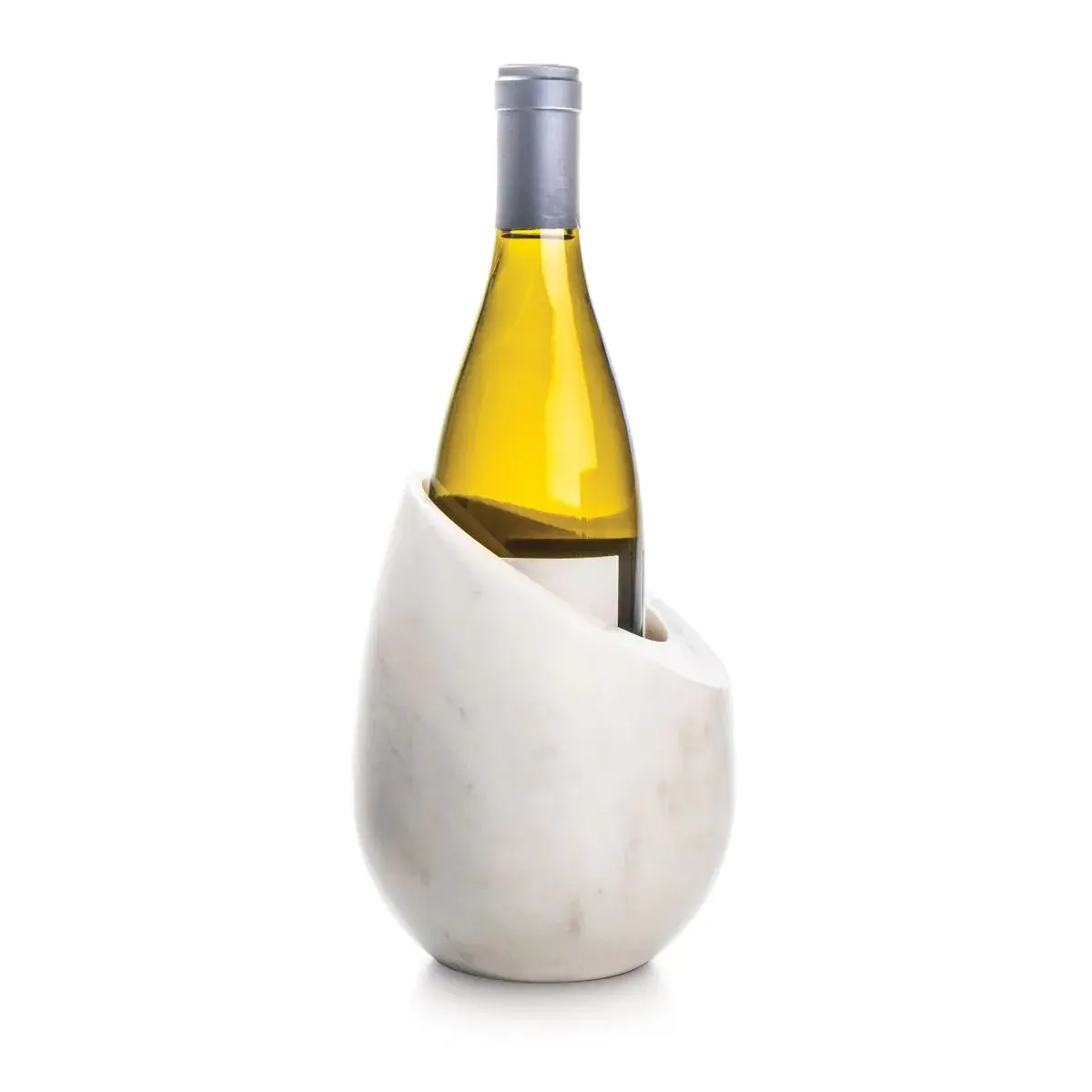 Белая индивидуальная мраморная винная бутылка, охладитель и охладитель для вина, лидер продаж, простой дизайн, стойка для бутылок для вечеринок