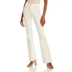 Jeans pour femmes sur mesure en gros, denim de haute qualité, jambe large, tissu durable, pantalon de mode pour femmes, vêtements de tous les jours - Product Image 1