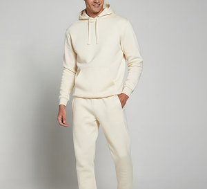 Survêtement uni à capuche unisexe sur mesure | Tissu épais en coton avec doublure en polaire | Ensemble de jogging d'hiver - Product Image 3