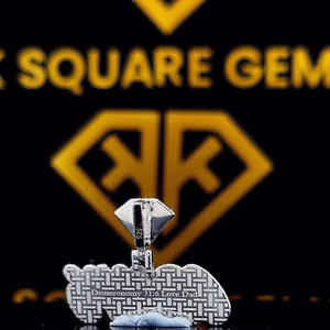 Pendentif Hip Hop Lettre Personnalisée pour Homme Bijoux de Glace Moissanite avec Votre Lettre pour Enfants - Product Image 4