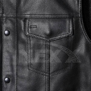 Vêtements d'hiver Gilet en cuir sans manches Meilleure qualité Gilet en cuir pour hommes 2025 Gilet en cuir véritable pour hommes - Product Image 5