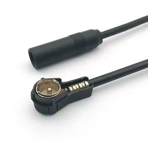 福特大众Din插孔至国际标准化组织插头连接器汽车收音机调频/调幅天线适配器延长电缆
