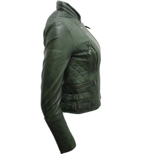 Wholesale Motorcycle Genuine Sheep Leather <b>Jacket</b> for <b>Women's</b> Ladies Cropped Bomber Style Fashion <b>Spring</b> Leather <b>Jacket</b> <b>Women</b> - Product Image 2