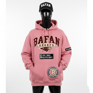 Sweat à capuche en molleton de coton 340 GSM, toucher doux, poids lourd, avec broderie en chenille, options de logo personnalisé, sweat à capuche basique - Product Image 1