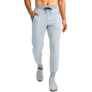 Men's 2-in-1 Zipper Pocket High <b>Elastic</b> Men's <b>Trousers</b> Sports Running Training Sweat Men's Pants Solid Pattern <b>Elastic</b> <b>Waist</b> - Product Image 1