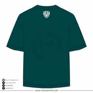 T-shirt da uomo verde scuro a maniche corte con stampa teschio e <span class=keywords><strong>barba</strong></span>, girocollo, casual, vestibilità regolare, in jersey di cotone - Product Image 6