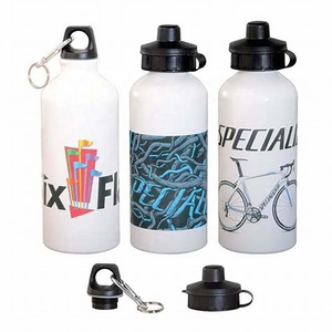 750ml personnalisé imprimé blanc en aluminium bouteille d'eau simple paroi léger Sports de plein air bouteille escalade crochet pour les personnes âgées enfants - Product Image 2