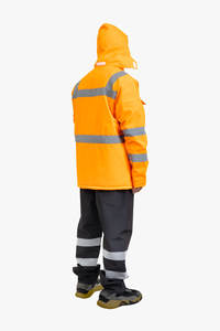 Gilet de travail haute visibilité personnalisable, respirant et confortable, avec bandes réfléchissantes, broderie de logo, approvisionnement en gros - Product Image 4