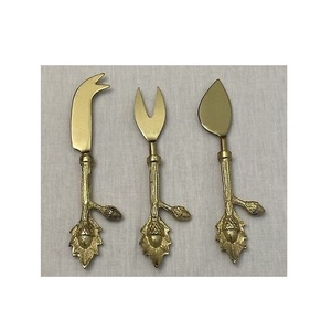 Juego de cuchillos de latón de proveedor mayorista ecológico, juego de cubiertos de diseño estándar de 6 piezas para uso en utensilios de cocina - Product Image 2