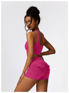 Ropa deportiva de moda temporada de otoño gimnasio Fitness Yoga desgaste Sujetador deportivo y pantalones cortos OEM ropa deportiva Sexy fabricante de ropa de lujo - Product Image 5