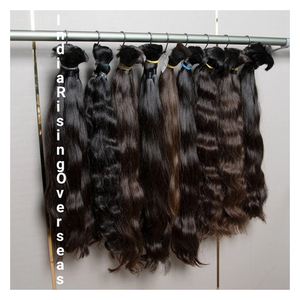 ผมเรมี่จากอินเดียแท้100% ผมธรรมชาติมัดเป็นลอนผมธรรมชาติที่ยังไม่ผ่านกระบวนการผมสำหรับวัดผมเนื้อเนียนเรียบผมธรรมชาติ - Product Image 1