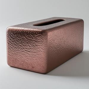 Boîte à mouchoirs en métal élégante pour hôtels, maisons et restaurants, style moderne et simple, design durable fait à la main avec un rangement fonctionnel - Product Image 4