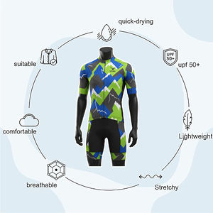 Fabricant en gros de maillots et shorts de cyclisme personnalisés pour hommes, ensemble uniforme, design personnalisé, vêtements de cyclisme pour hommes, uniforme - Product Image 2